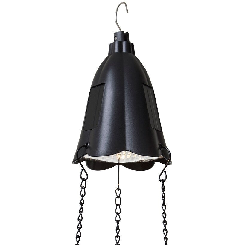 Solar Lighted Hanging Basket Planter