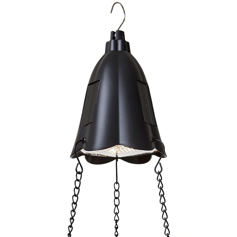 Solar Lighted Hanging Basket Planter