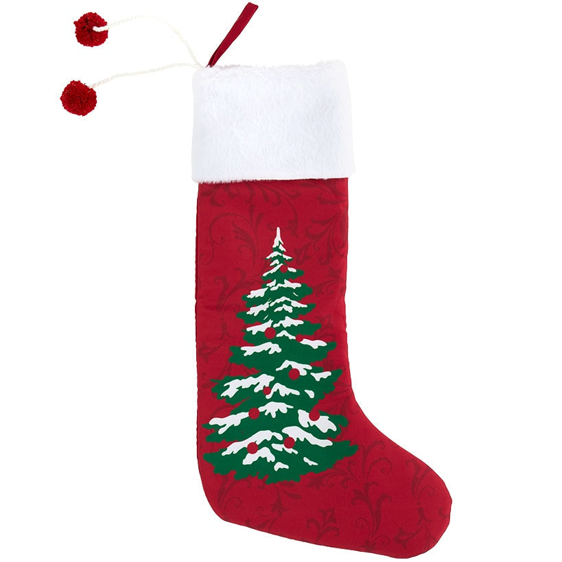 Classic Holiday Christmas Tree Stocking