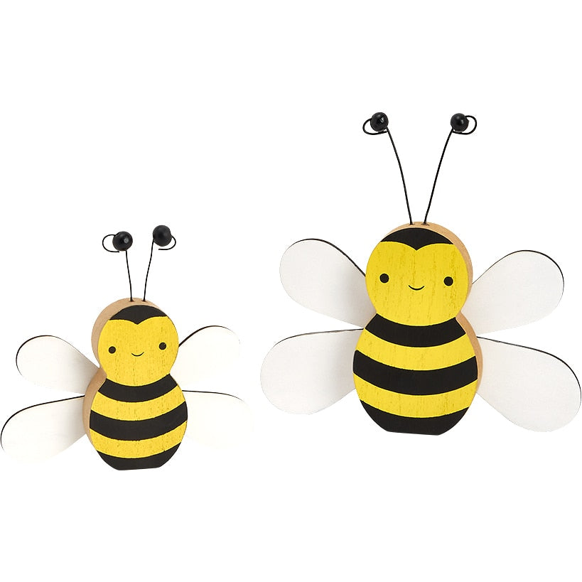 Whimsical Honeybee Pair Decor