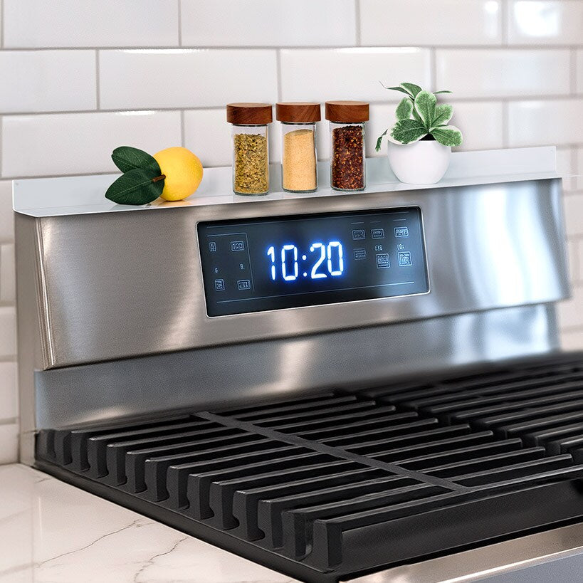 Stainless Steel Magnetic Stovetop Storage Shelf, 2-Piece K480