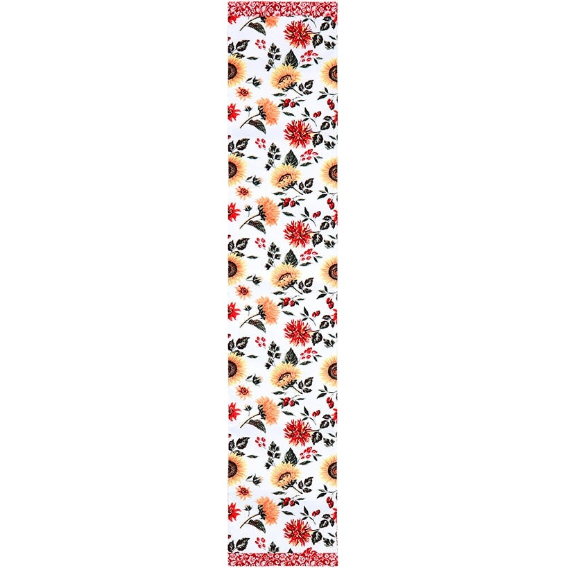 Jacobean Sunflower Table Runner or Set of 4 Placemats