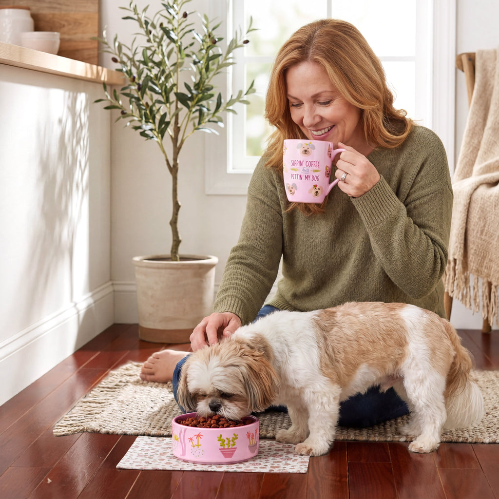 Dog Bowl and Coffee Mug Gift Set B61356