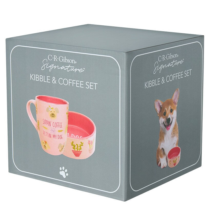 Dog Bowl and Coffee Mug Gift Set B61356