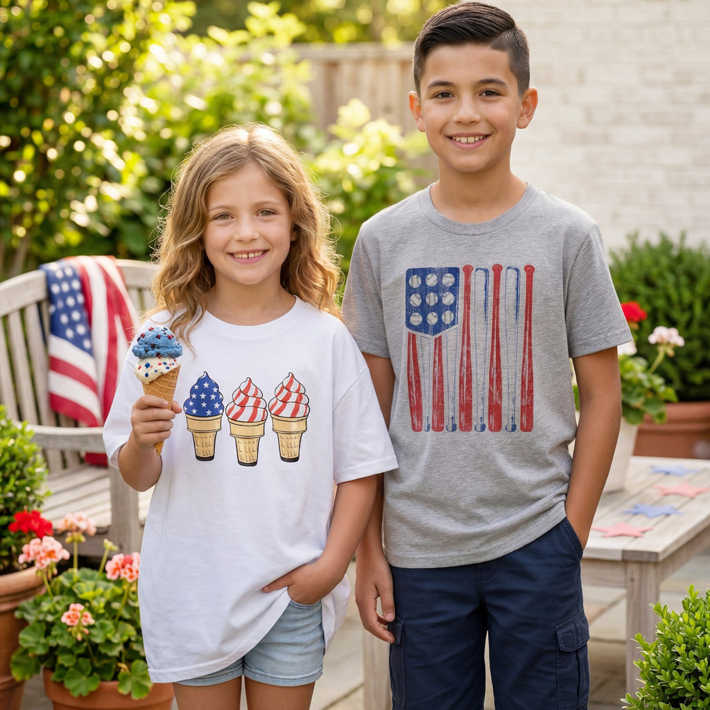 Kids Americana Short Sleeve Graphic T-Shirt