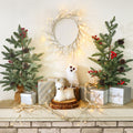 Lighted Winter Birch Branch Wreath 24" L602