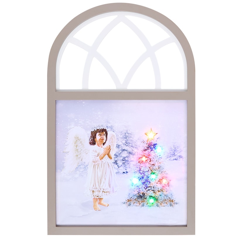 Christmas Angel Framed Lighted Wall Art