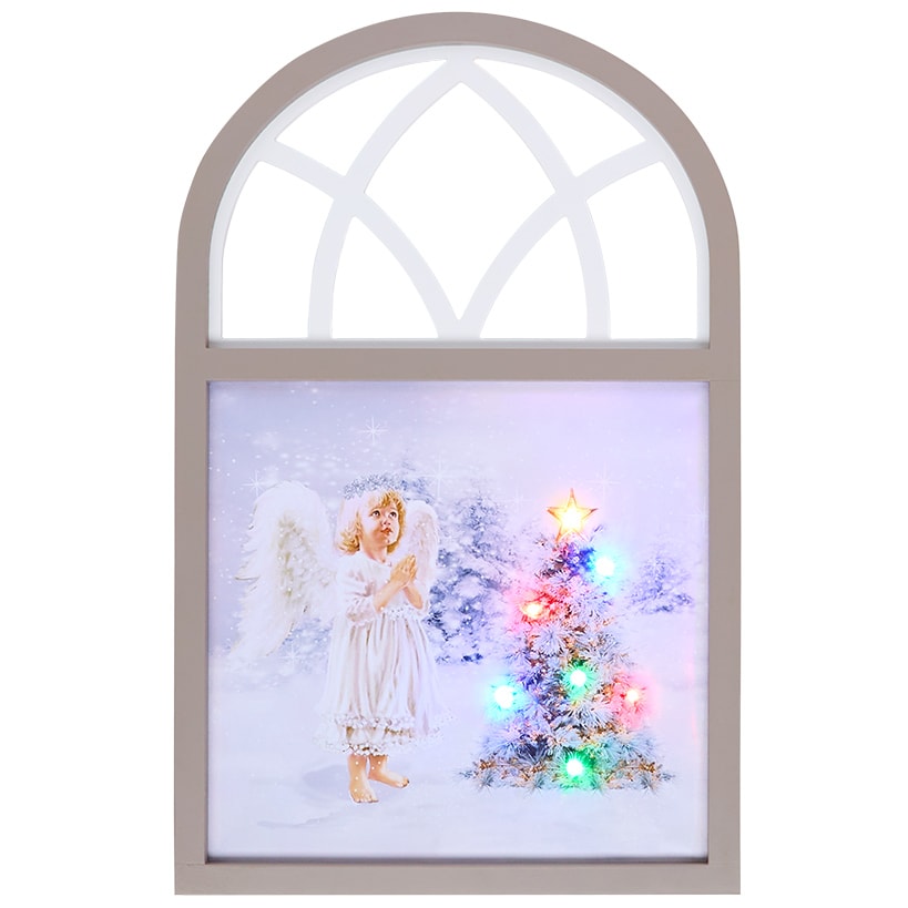 Christmas Angel Framed Lighted Wall Art