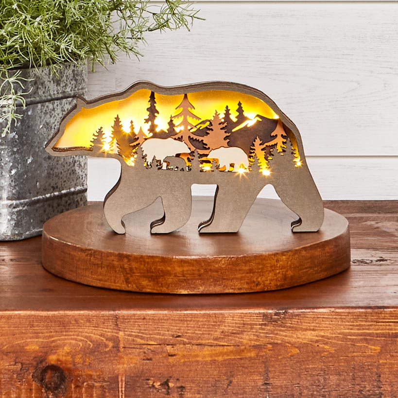 Lighted Woodland Animals X824109
