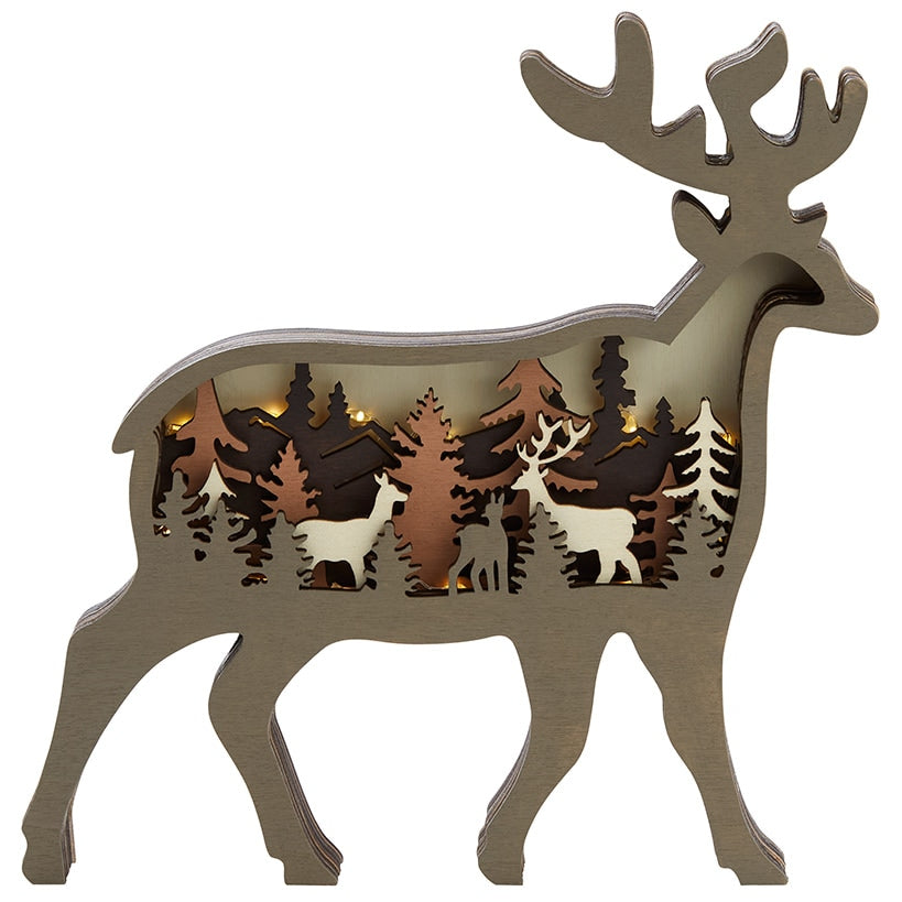 Lighted Woodland Animals X824109