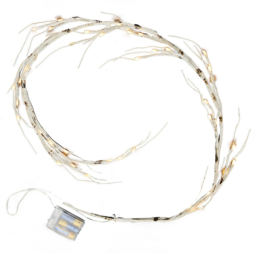 Lighted Winter Birch Garland V6895