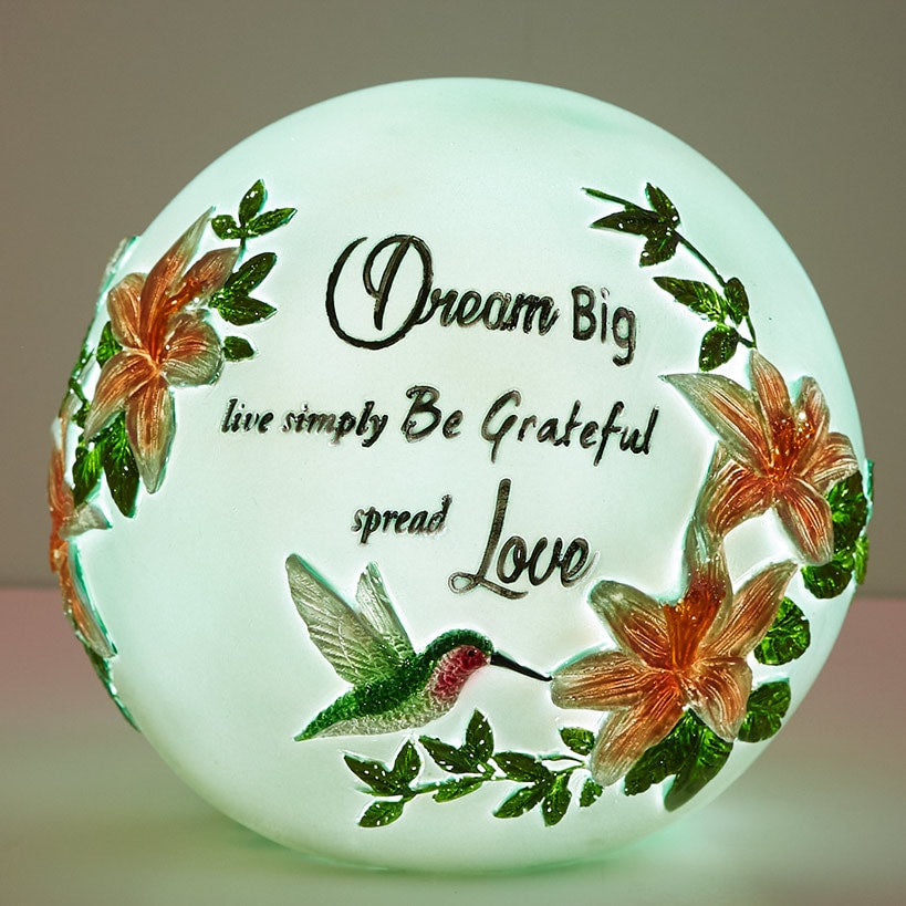 Lighted Ball Décor with Sentiment C442