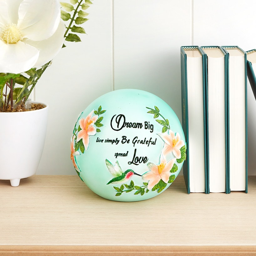 Lighted Ball Décor with Sentiment C442