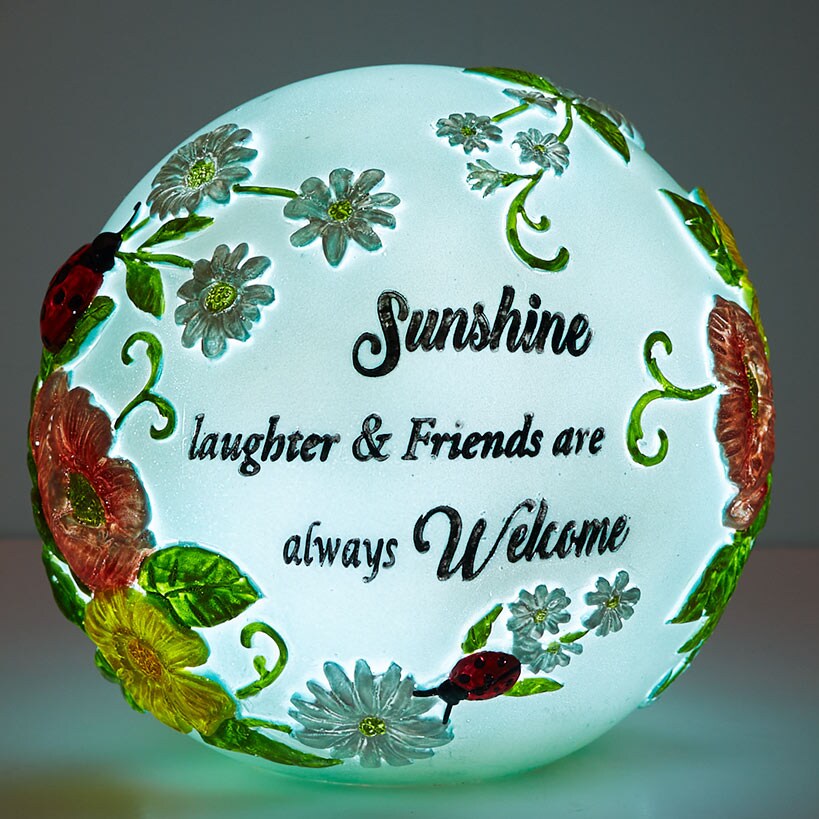 Lighted Ball Décor with Sentiment C442