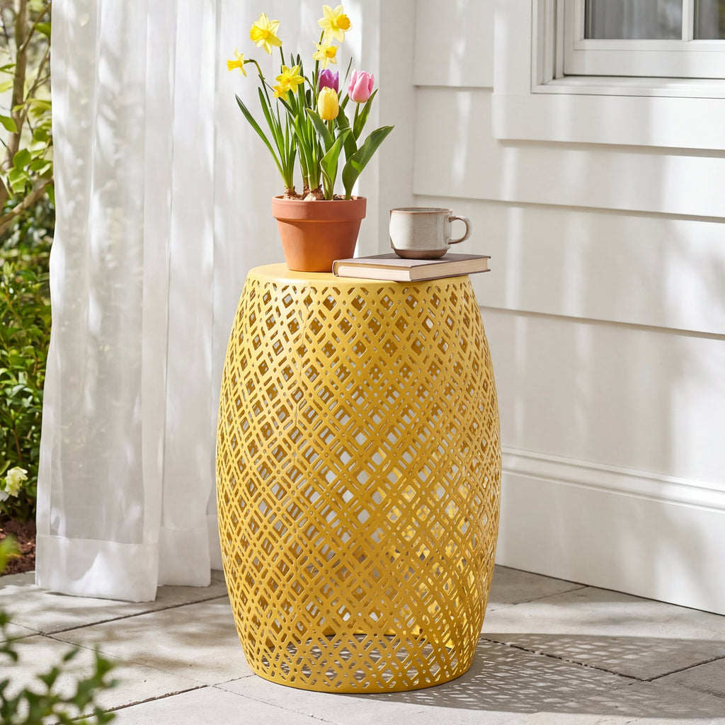 Metal Barrel Stool V5959