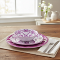 Scalloped Edge Melamine Dinnerware Set X368437