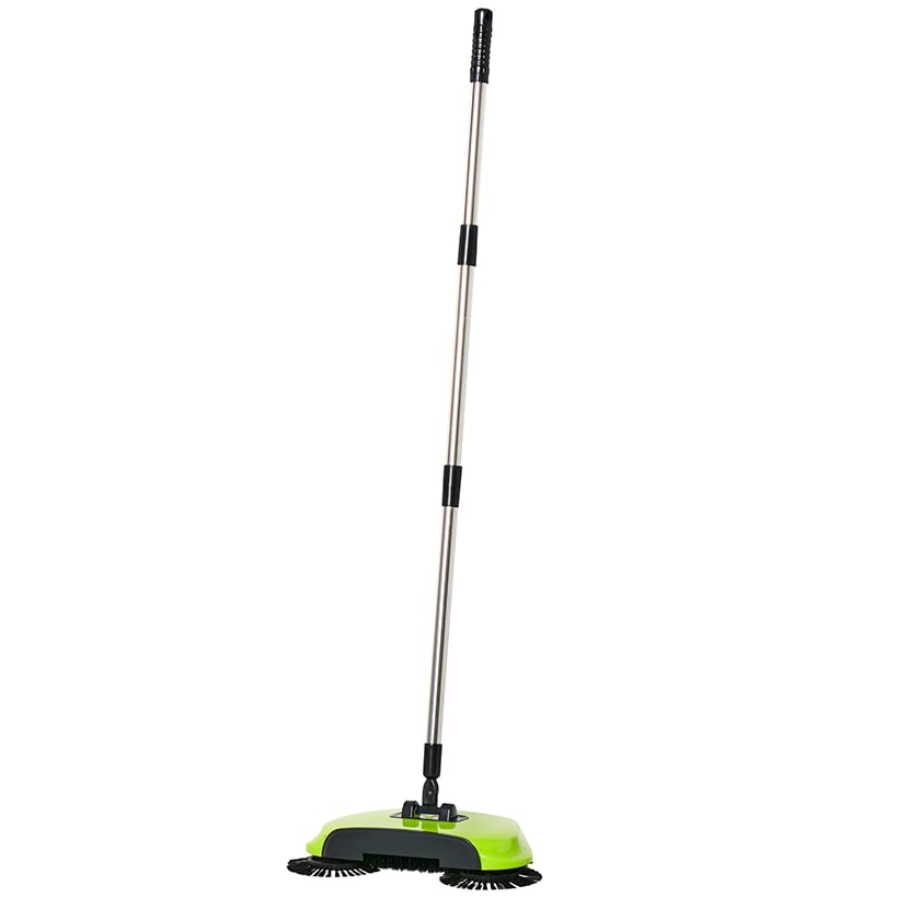 Cordless Sweeper Broom with 360-Degree Rotating Heads F816