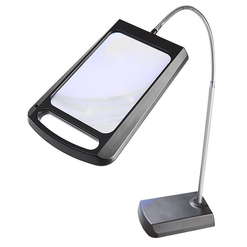 3X Magnification LED Reading Floor Lamp 34" Tall Battery Operated