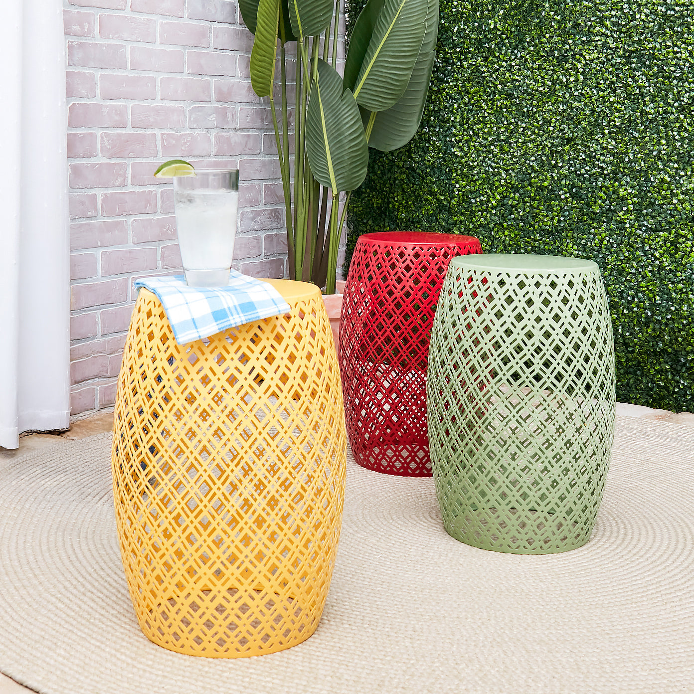 Metal Barrel Stool V5959