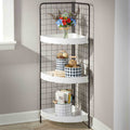 3-Tier Metal Corner Shelf