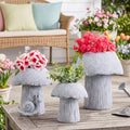 Mushroom Planter Gray Garden W352352
