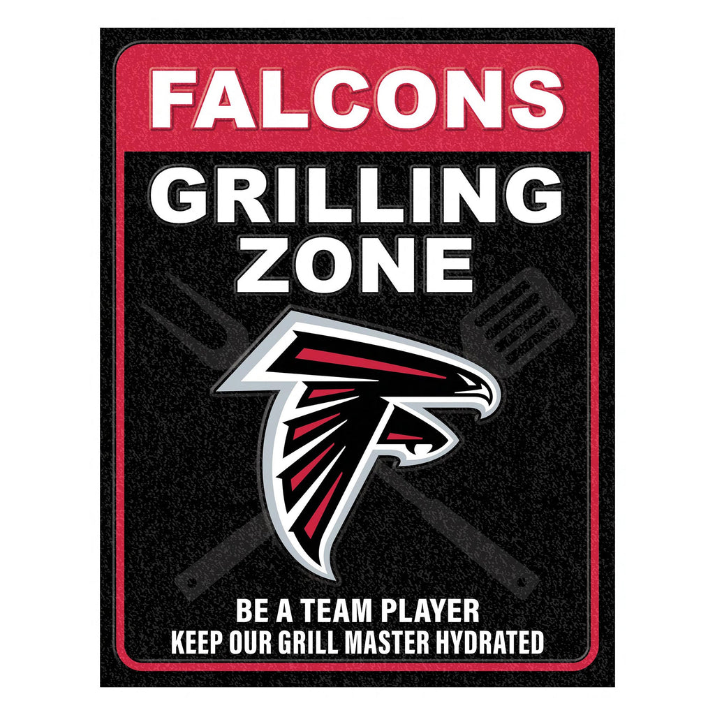 NFL Grill Zone Metal Sign