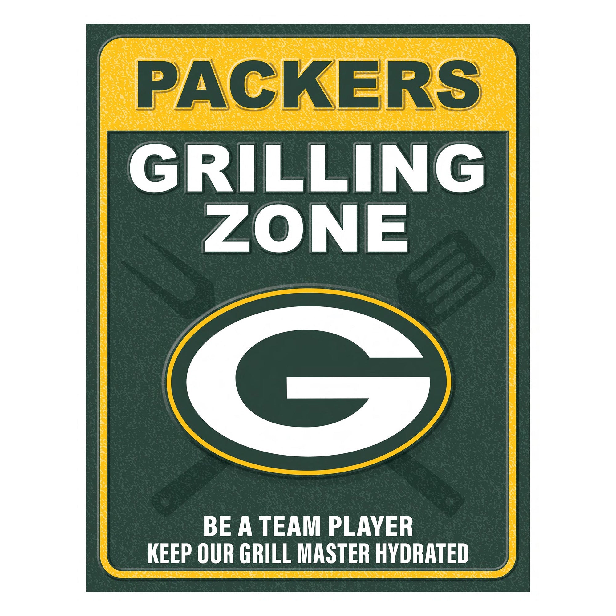 NFL Grill Zone Metal Sign