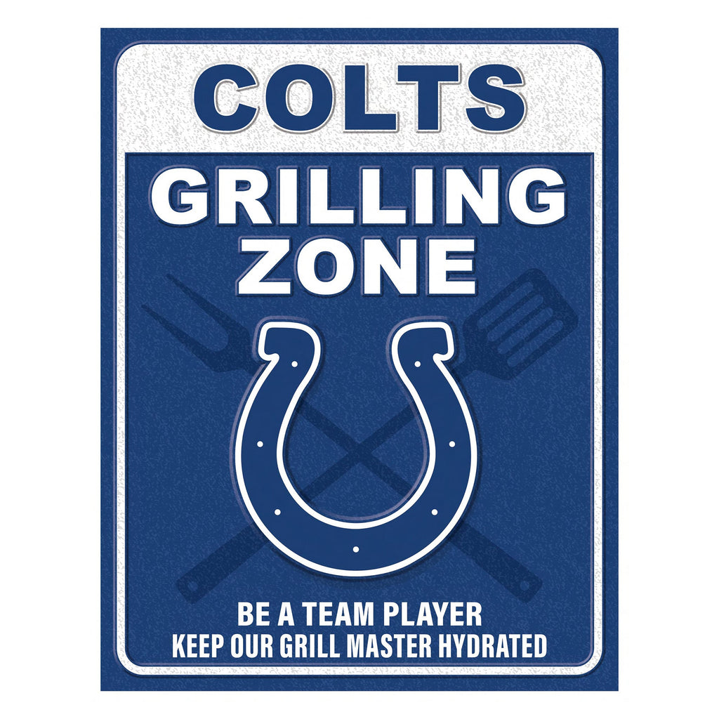 NFL Grill Zone Metal Sign