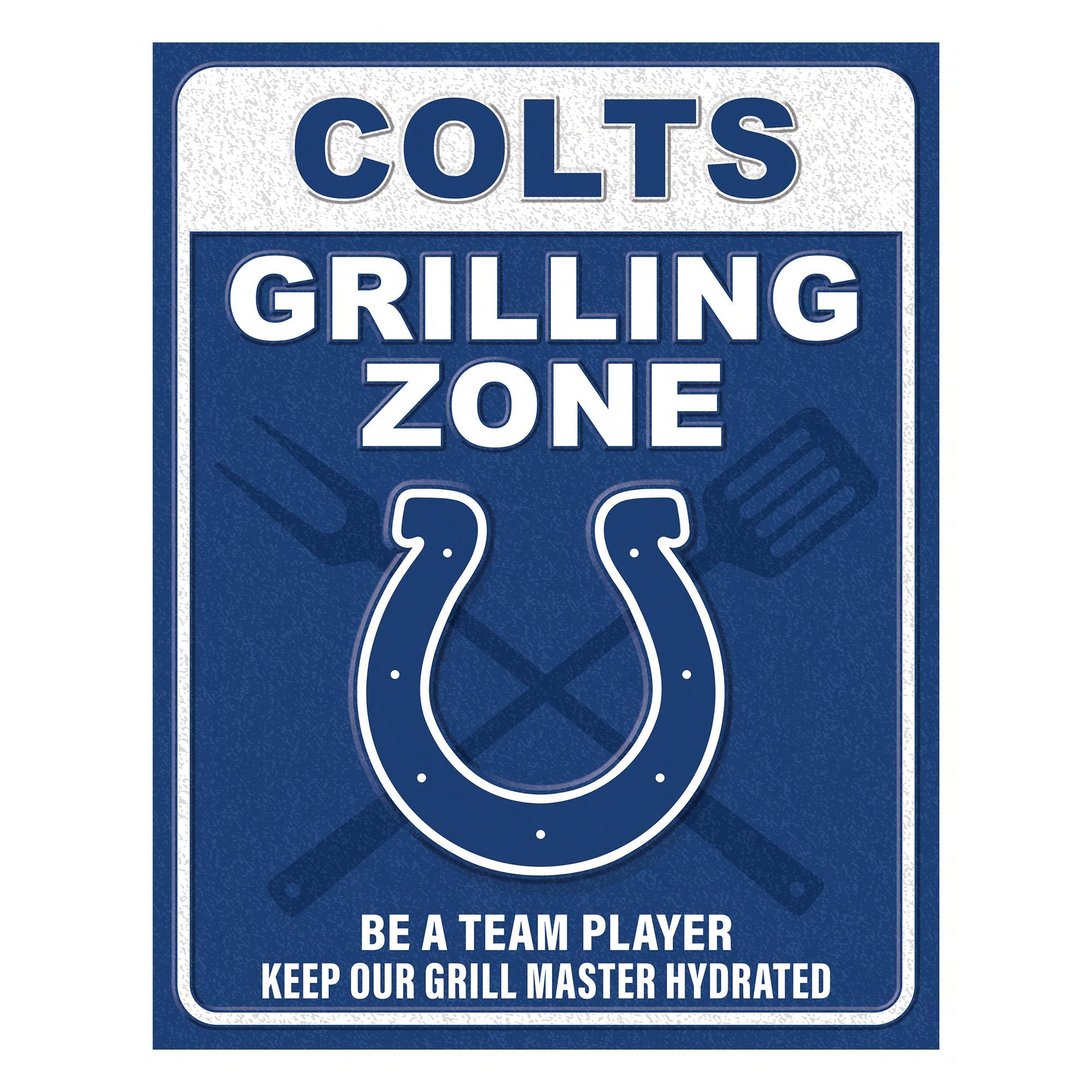 NFL Grill Zone Metal Sign
