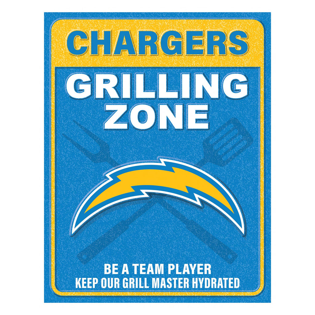 NFL Grill Zone Metal Sign