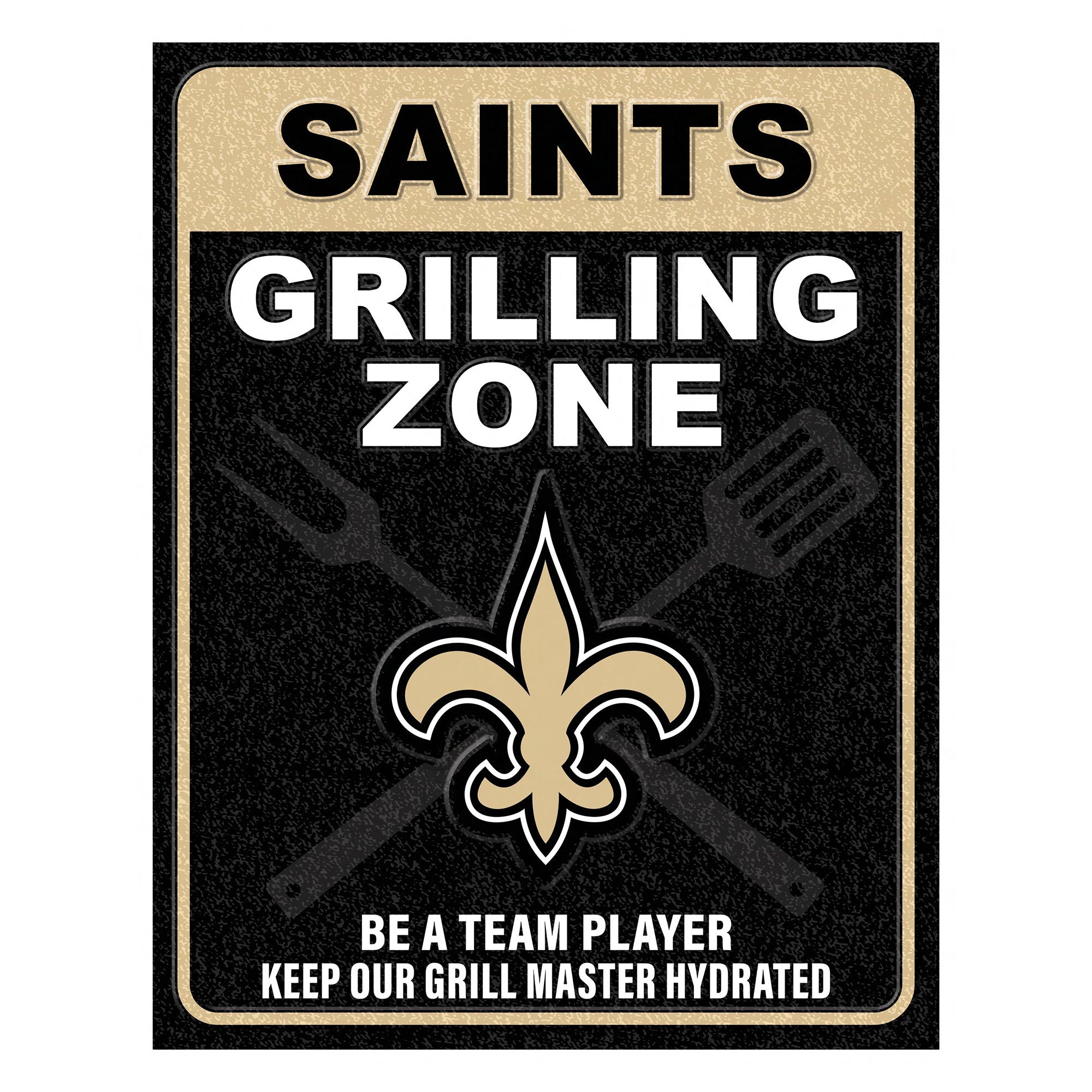 NFL Grill Zone Metal Sign