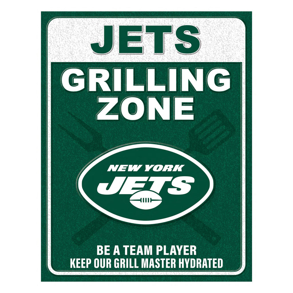 NFL Grill Zone Metal Sign
