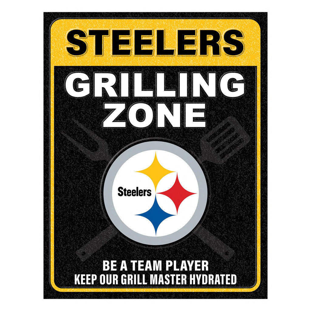 NFL Grill Zone Metal Sign