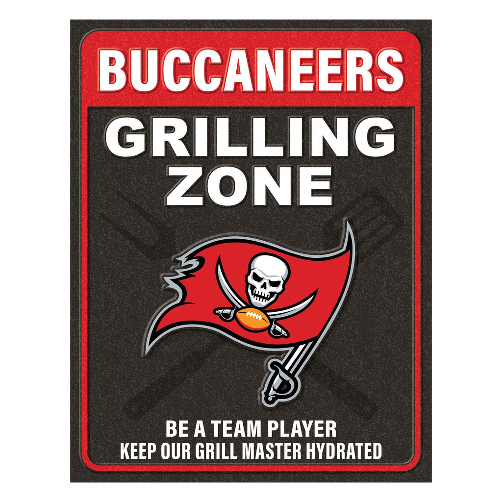 NFL Grill Zone Metal Sign