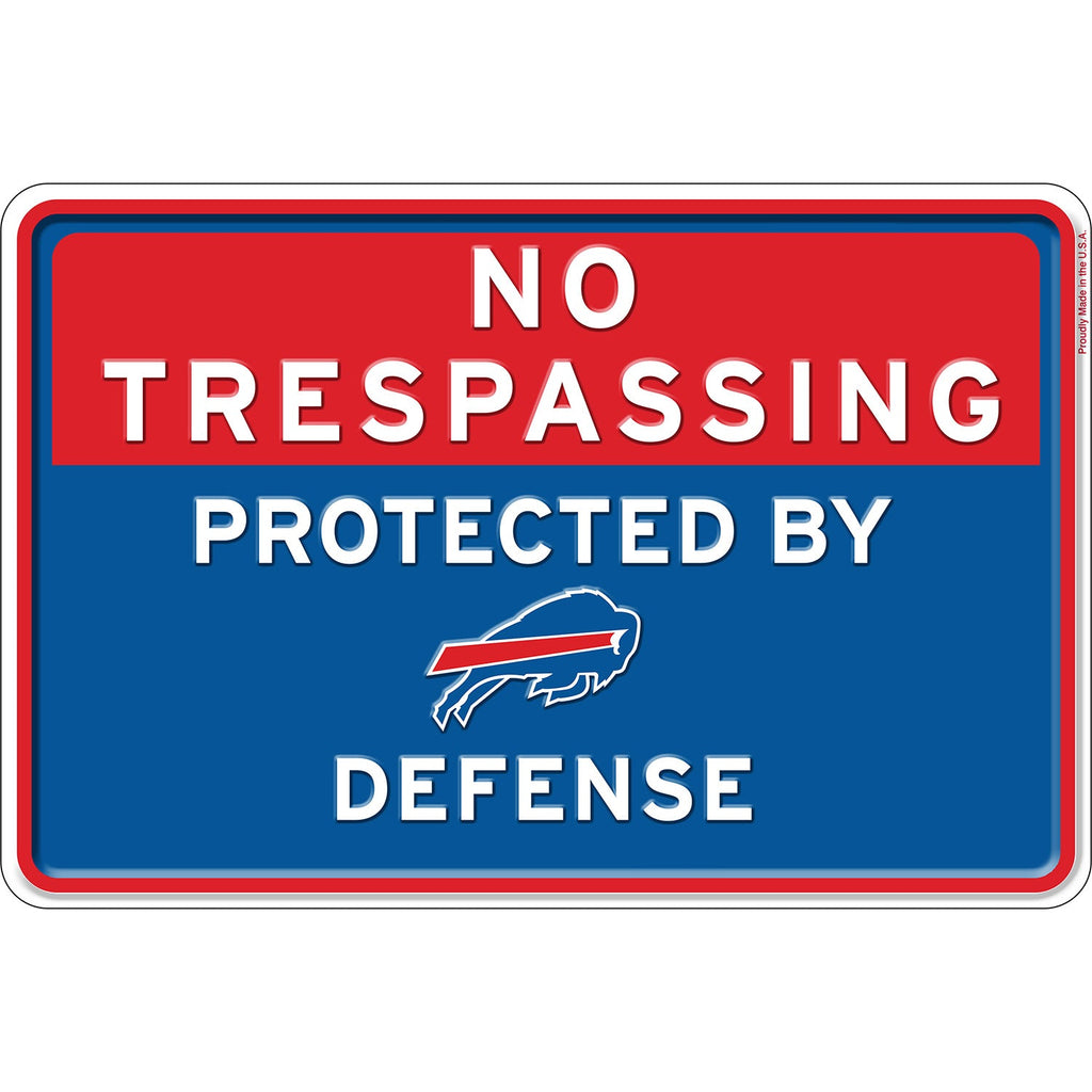 NFL No Trespassing Metal Sign