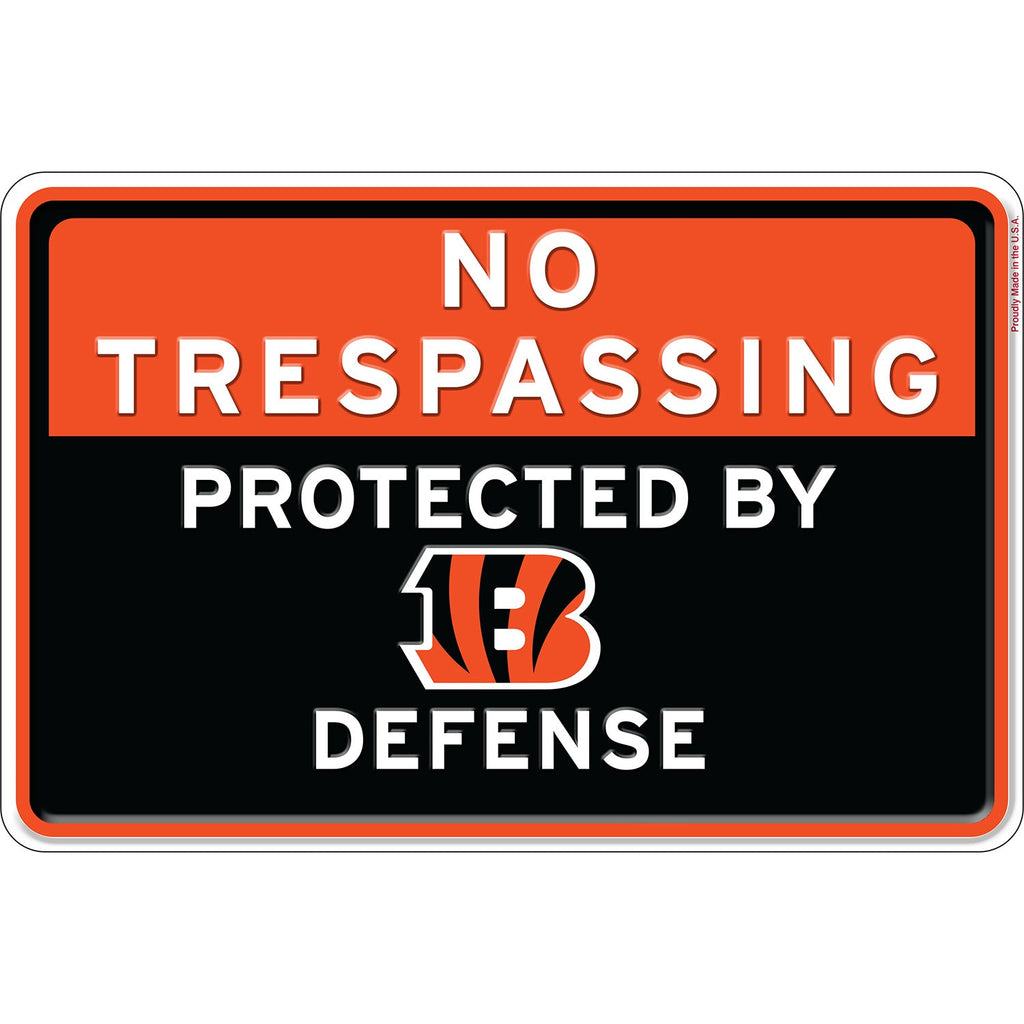 NFL No Trespassing Metal Sign