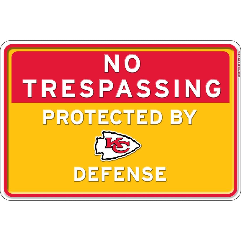 NFL No Trespassing Metal Sign