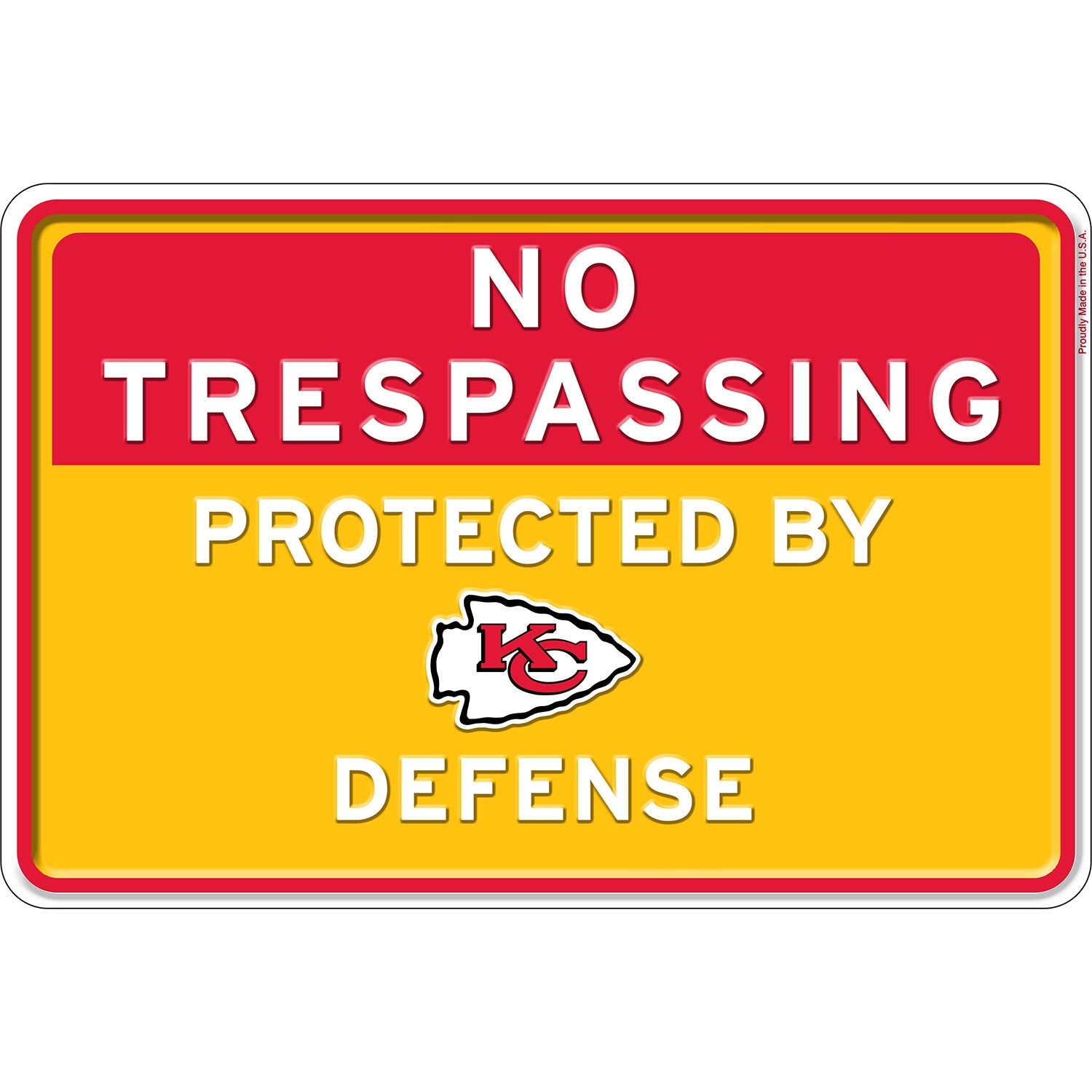 NFL No Trespassing Metal Sign