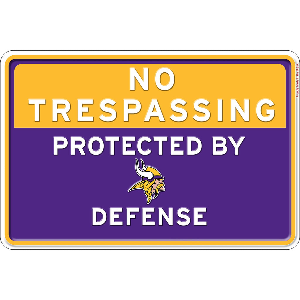NFL No Trespassing Metal Sign