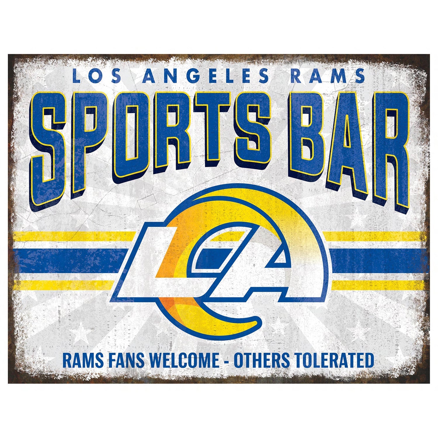 NFL Sports Bar Metal Sign