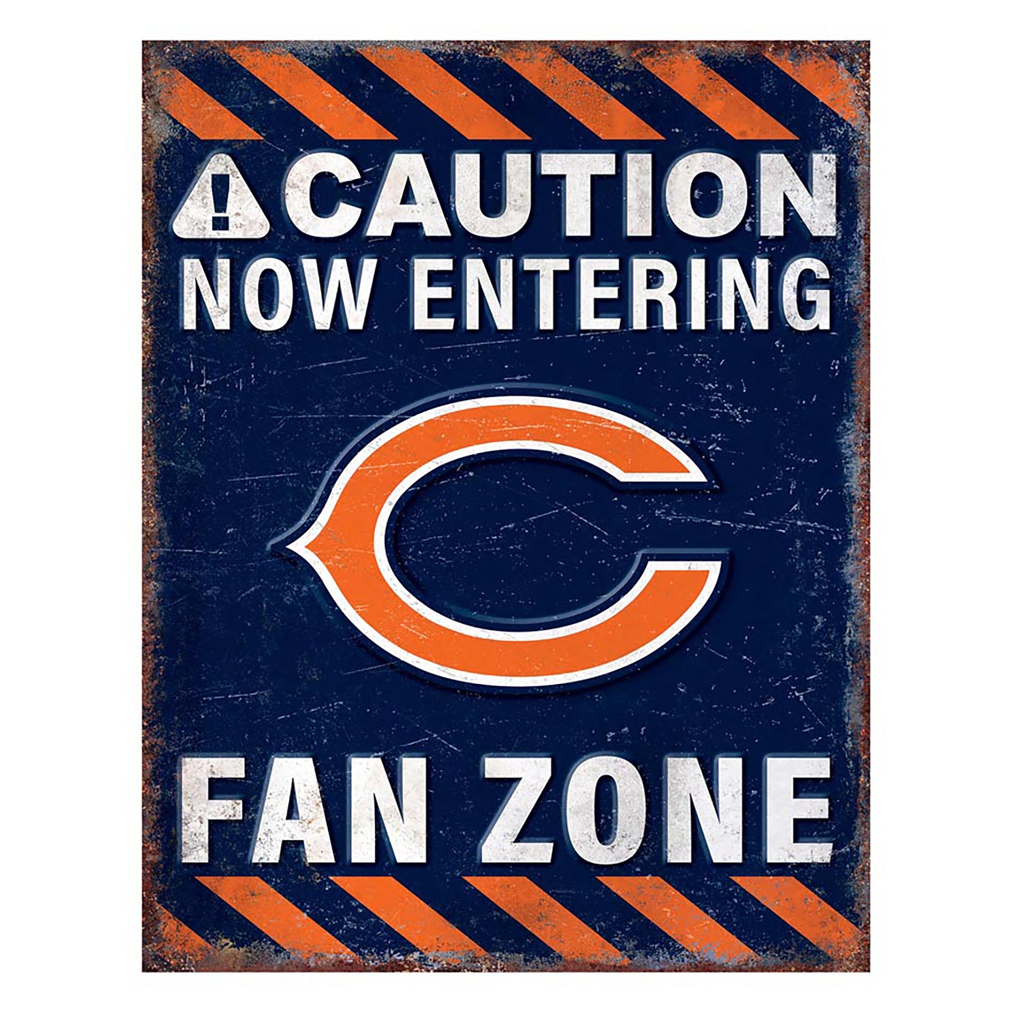 NFL Fan Zone Metal Sign