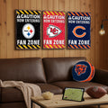 NFL Fan Zone Metal Sign