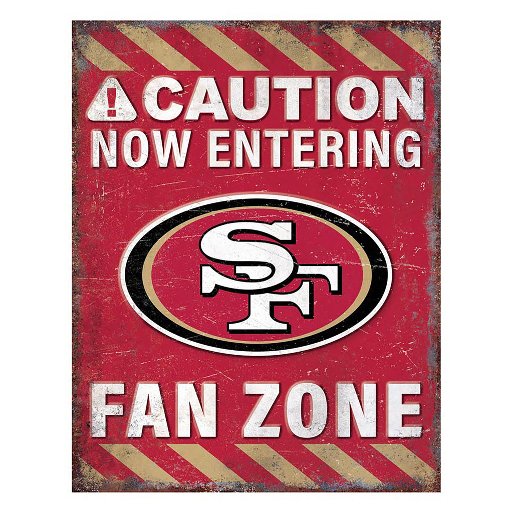 NFL Fan Zone Metal Sign