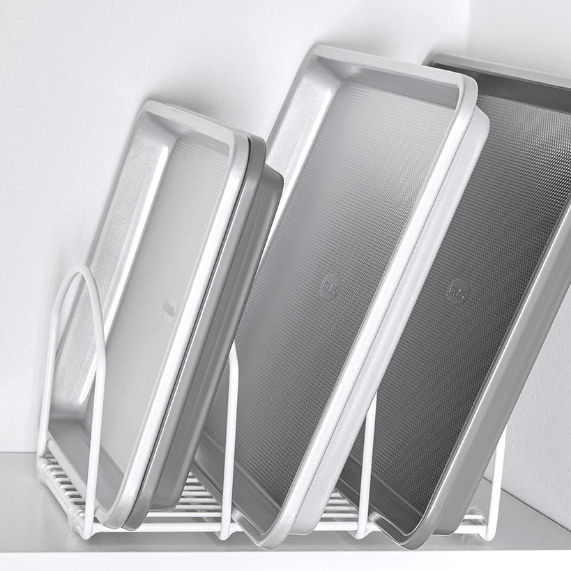 Metal Bakeware & Cutting Board Organizer