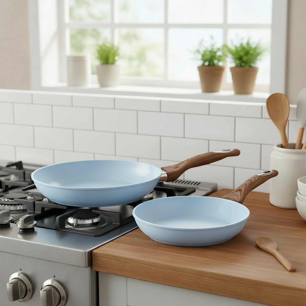Nonstick Ceramic Frying Pan Set of 2 T124626