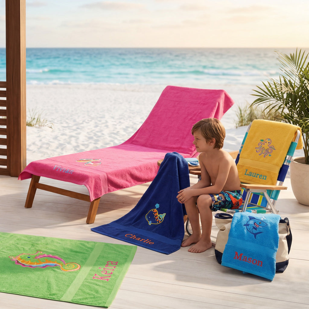Personalized Large Beach Towels