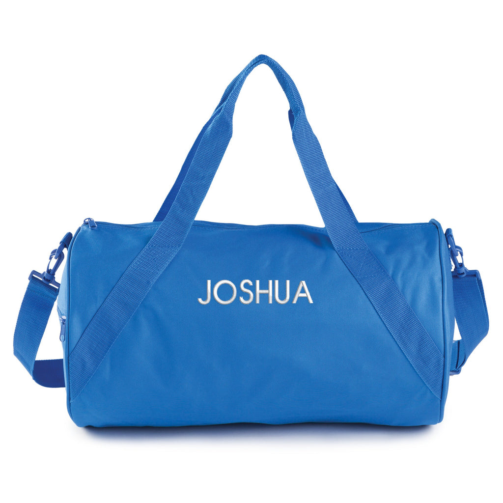Personalized Travel Bag with White Block Name