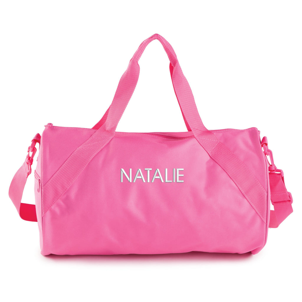 Personalized Travel Bag with White Block Name