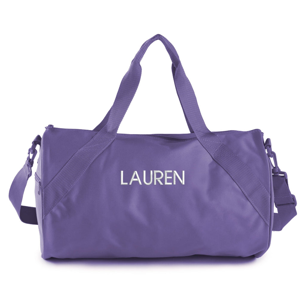 Personalized Travel Bag with White Block Name