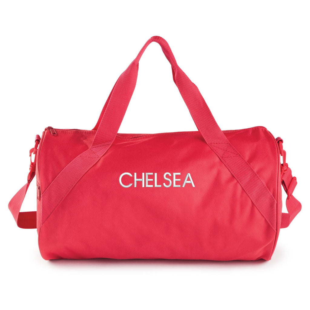 Personalized Travel Bag with White Block Name